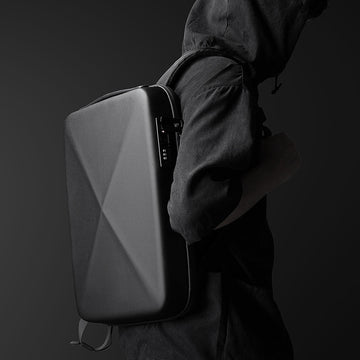 Hard Shell Backpack for Men Slim Waterproof with Lock USB Charging Port Travel Backpack